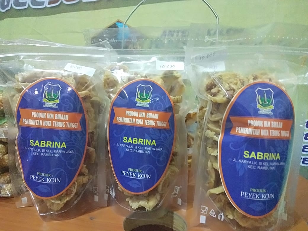 Gurih dan Unik, Peyek Koin Ini Inovasi UKM dari Tebingtinggi 